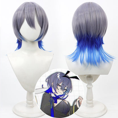 Cosplay Wigs NIJISANJI VTuber Koyanagi Rou Genderbend Gradient Hair