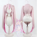 Cosplay Wigs Na Sera NIJISANJI Pink Wigs Split Ponytail NIJISANJI VTuber