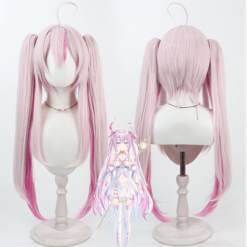 Cosplay Wigs Na Sera NIJISANJI Pink Wigs Split Ponytail NIJISANJI VTuber