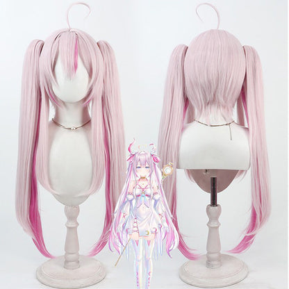 Cosplay Wigs Na Sera NIJISANJI Pink Wigs Split Ponytail NIJISANJI VTuber