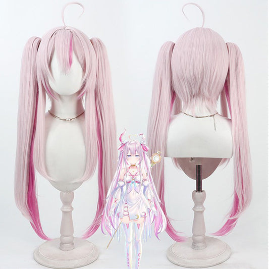 Cosplay Wigs Na Sera NIJISANJI Pink Wigs Split Ponytail NIJISANJI VTuber