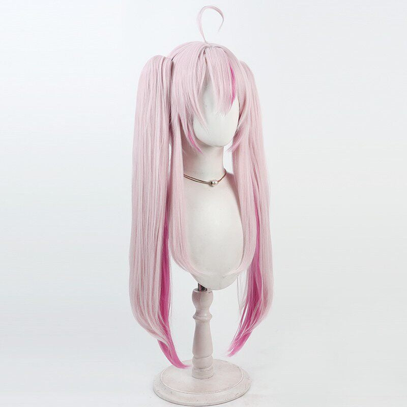 Cosplay Wigs Na Sera NIJISANJI Pink Wigs Split Ponytail NIJISANJI VTuber