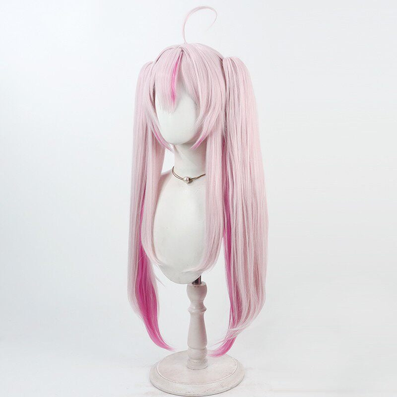 Cosplay Wigs Na Sera NIJISANJI Pink Wigs Split Ponytail NIJISANJI VTuber