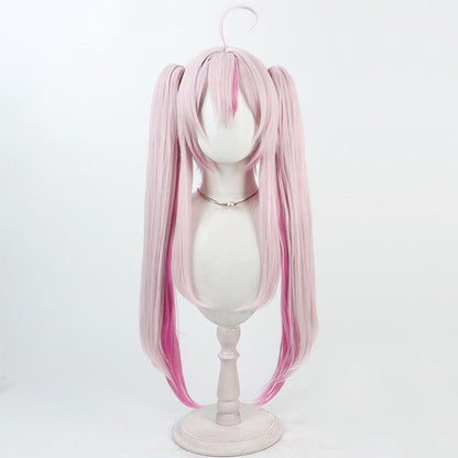 Cosplay Wigs Na Sera NIJISANJI Pink Wigs Split Ponytail NIJISANJI VTuber