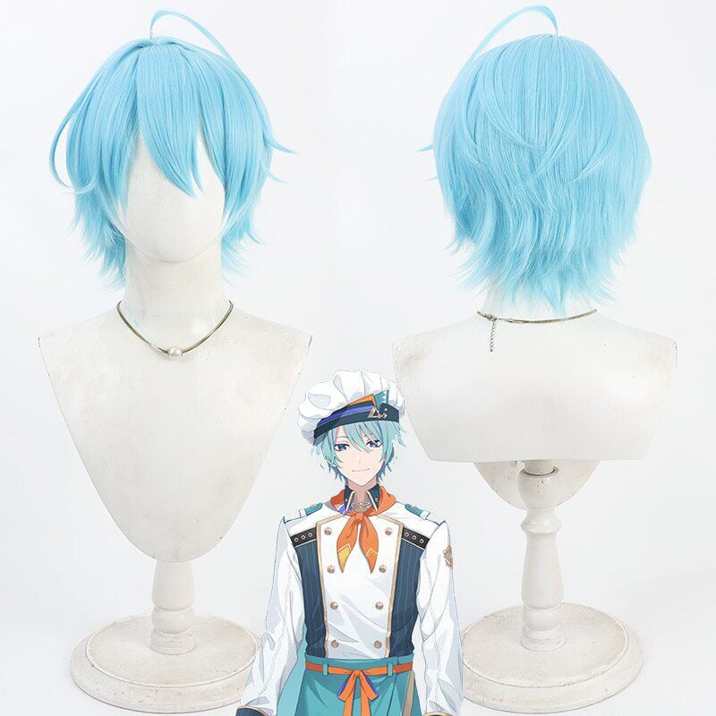 Cosplay Wigs Nagitorauto NIJISANJI VTuber Blue Wigs New Outfit