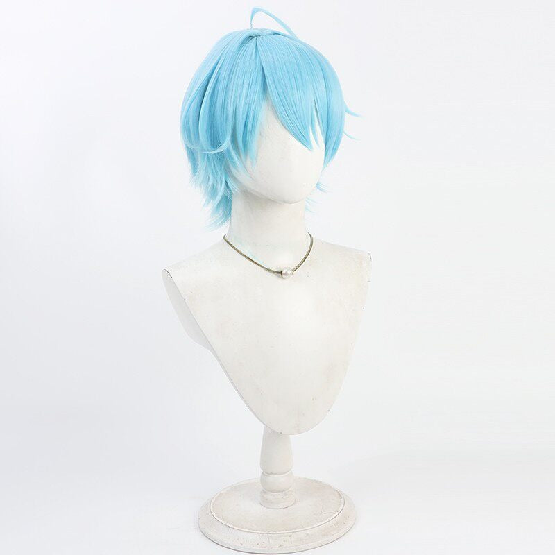 Cosplay Wigs Nagitorauto NIJISANJI VTuber Blue Wigs New Outfit