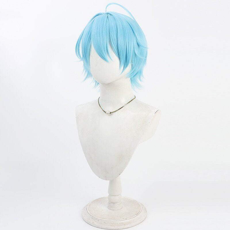 Cosplay Wigs Nagitorauto NIJISANJI VTuber Blue Wigs New Outfit