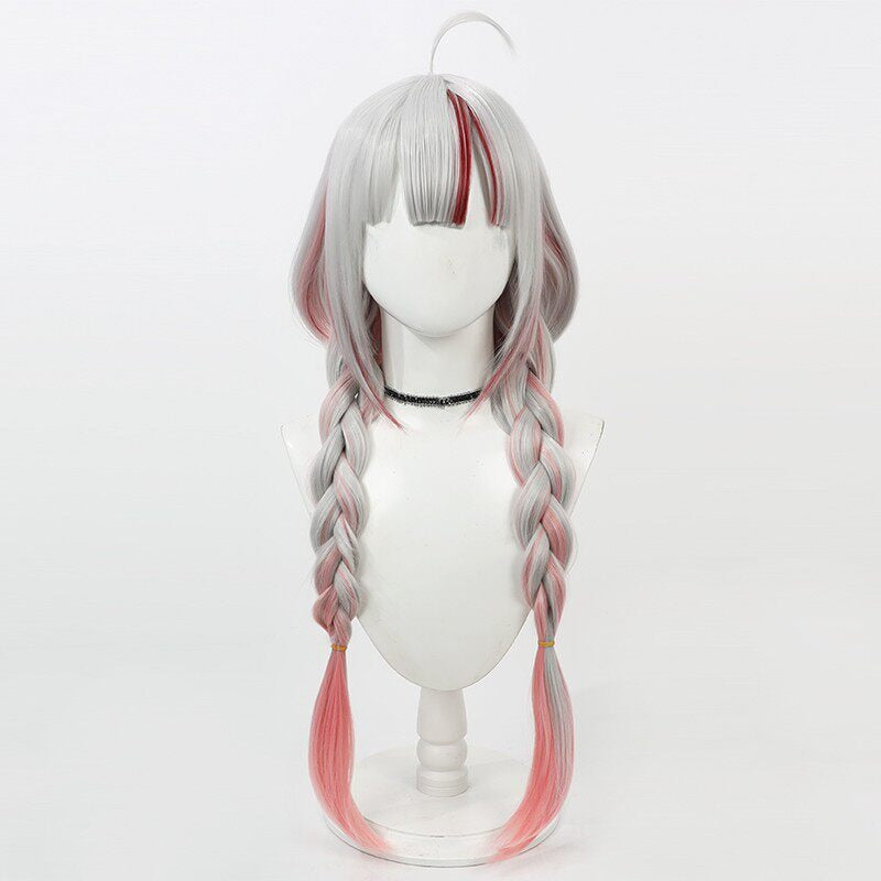 Cosplay Wigs Nakiri Ayame Integrated Ponytail Hololive VTuber