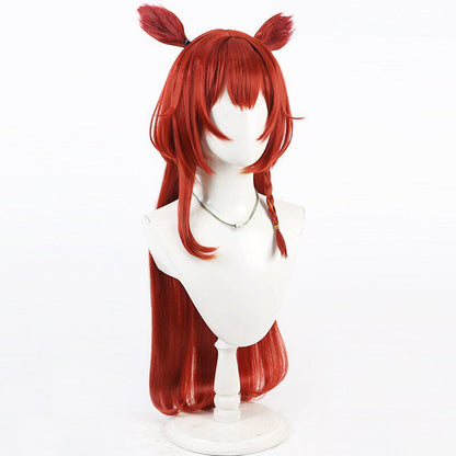 Cosplay Wigs Nekota Tsuna Wine Red Wigs VSPO! VTuber