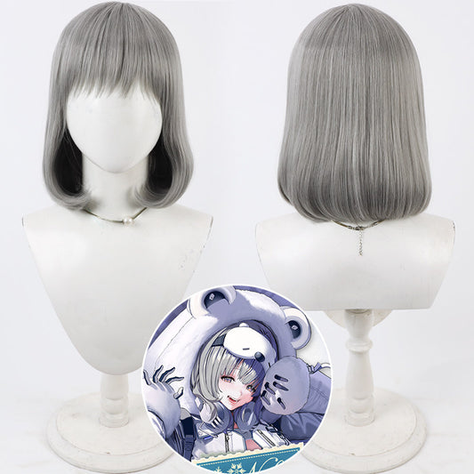 Cosplay Wigs Neve Goddess of Victory: Nikke Grey Short Wigs