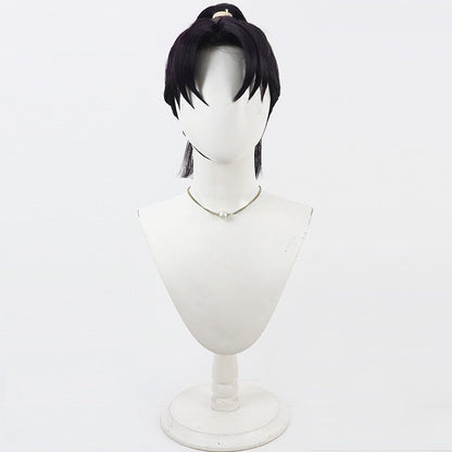Cosplay Wigs Ninjaboy Rantaro Monjiro Shioe Dark Purple Wigs