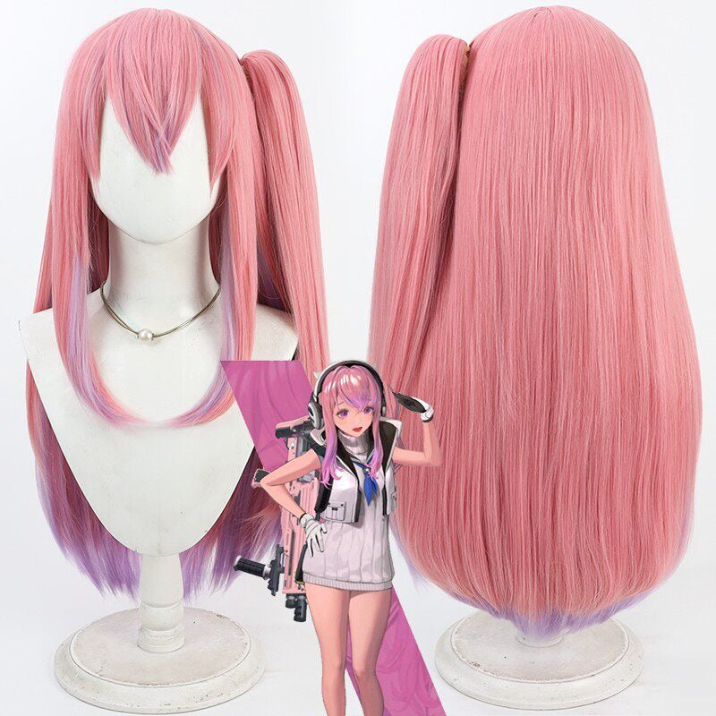 Cosplay Wigs Pepper Goddess of Victory: Nikke Pink Gradient Wigs