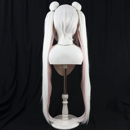 Cosplay Wigs Plana Split Hair Buns Blue Archive