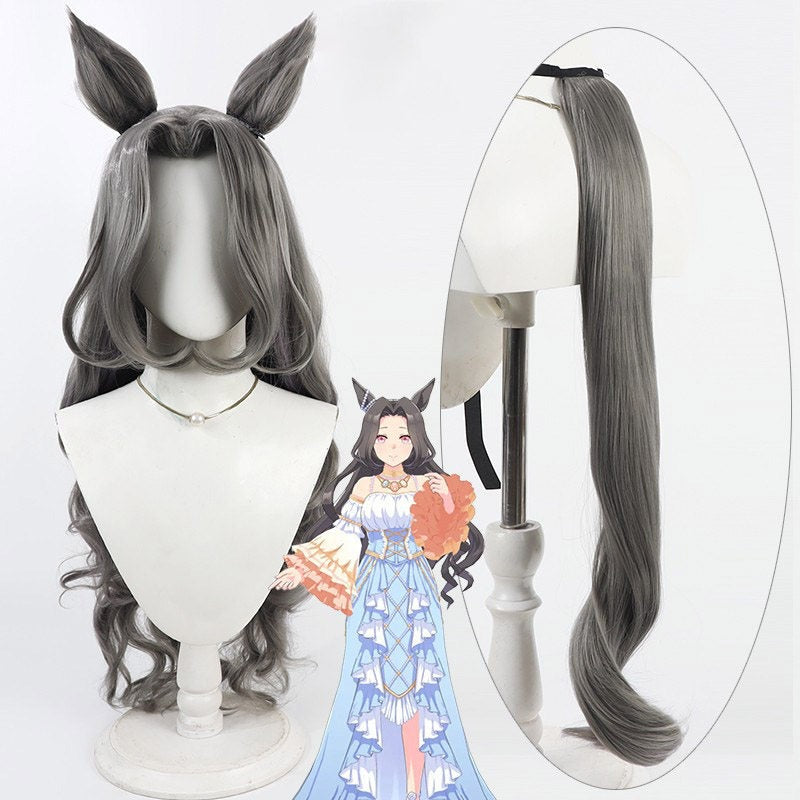 Cosplay Wigs Pretty Derby Saint Light Curly Ears Tail