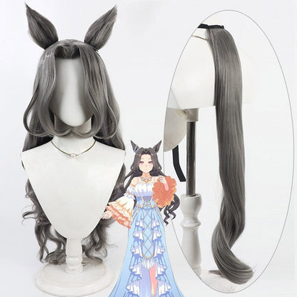 Cosplay Wigs Pretty Derby Saint Light Curly Ears Tail