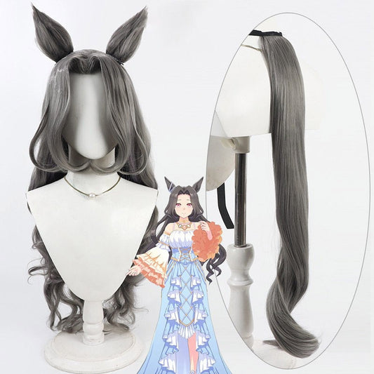 Cosplay Wigs Pretty Derby Saint Light Curly Ears Tail