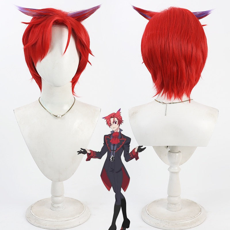 Cosplay Wigs Princession Orchestra Calist Red Highlight Wigs