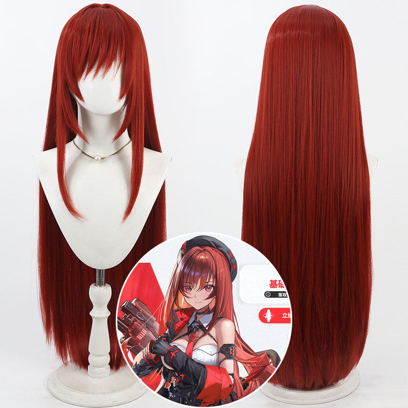Cosplay Wigs Rapi Goddess of Victory: Nikke Burgundy Wigs