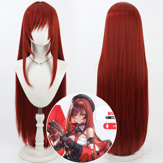 Cosplay Wigs Rapi Goddess of Victory: Nikke Burgundy Wigs