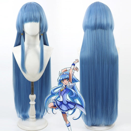Cosplay Wigs Reika Aoki Cure Beauty Blue Wigs Smile Pretty Cure!