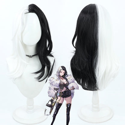 Cosplay Wigs Rosanna Black White Two Tone Goddess of Victory: Nikke