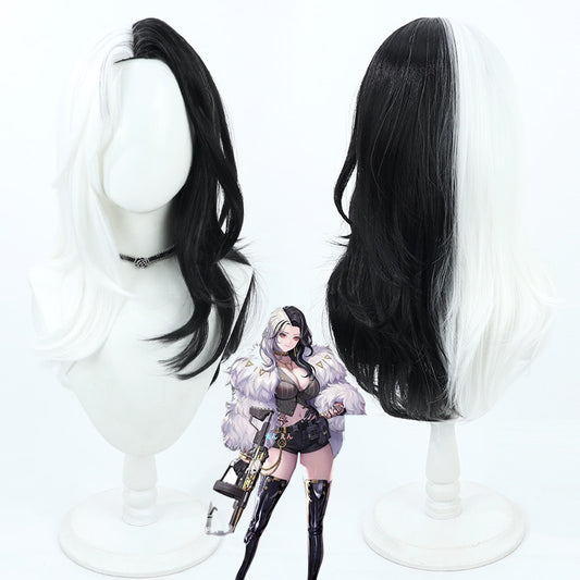 Cosplay Wigs Rosanna Black White Two Tone Goddess of Victory: Nikke