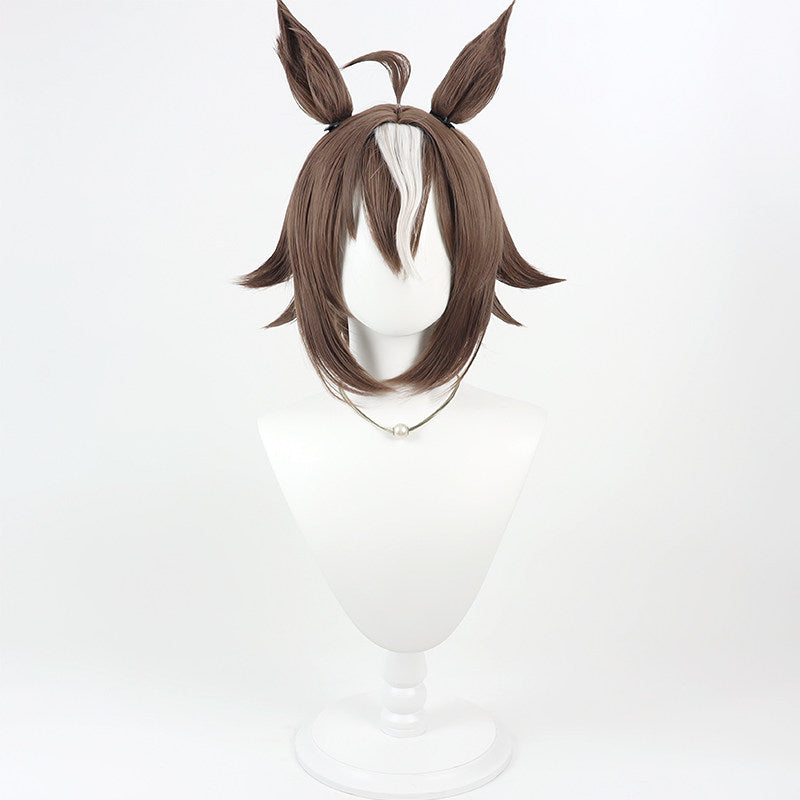 Cosplay Wigs Rulership White Highlight Ears Tail Pretty Derby