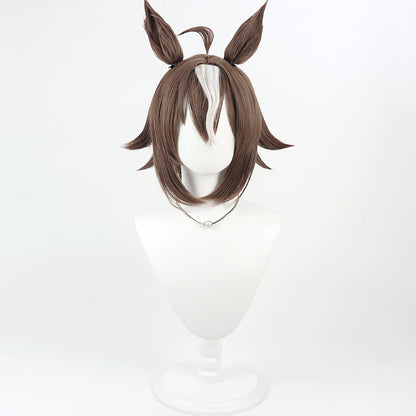 Cosplay Wigs Rulership White Highlight Ears Tail Pretty Derby