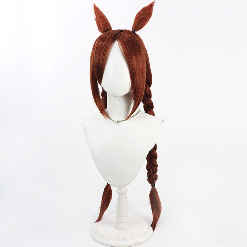 Cosplay Wigs Sakura Bakushin O Double Braids Pretty Derby