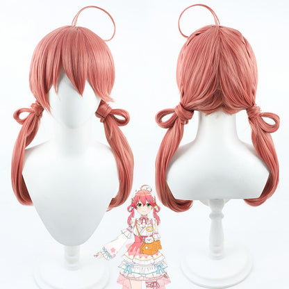 Cosplay Wigs Sakura Miko Hololive VTuber New Year Hair Style
