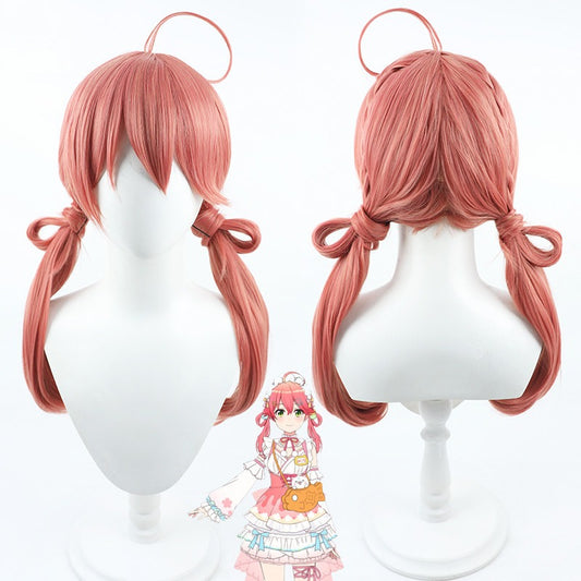 Cosplay Wigs Sakura Miko Hololive VTuber New Year Hair Style