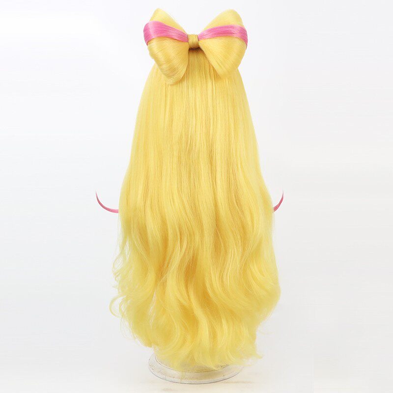 Cosplay Wigs Sakura Uta Crimp Hair Bow Scalp Wig