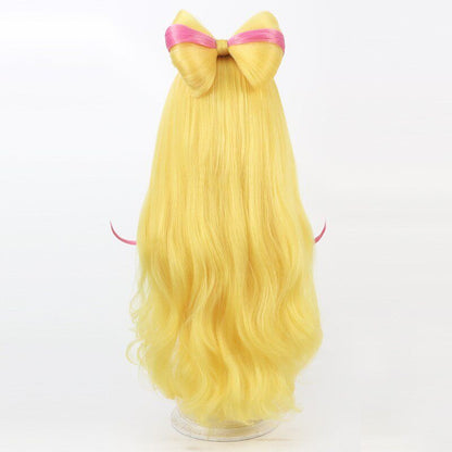 Cosplay Wigs Sakura Uta Crimp Hair Bow Scalp Wig