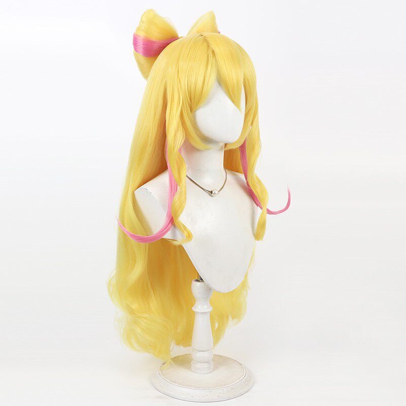 Cosplay Wigs Sakura Uta Crimp Hair Bow Scalp Wig