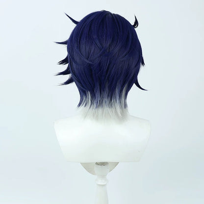 Cosplay Wigs Sampo Koski Blue White Gradient Wigs Honkai: Star Rail