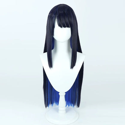 Cosplay Wigs Saori Joumae Dual Dark Blue Wigs Blue Archive
