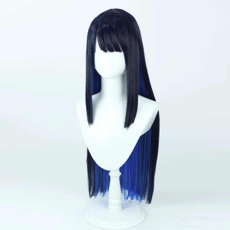Cosplay Wigs Saori Joumae Dual Dark Blue Wigs Blue Archive