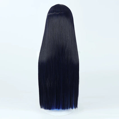 Cosplay Wigs Saori Joumae Dual Dark Blue Wigs Blue Archive