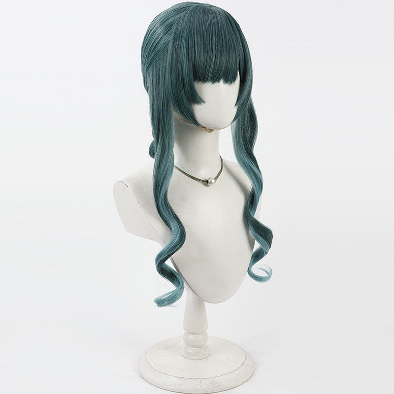 Cosplay Wigs Serafina Xaihi Green Updo Wigs Arknights: Endfield