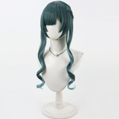 Cosplay Wigs Serafina Xaihi Green Updo Wigs Arknights: Endfield