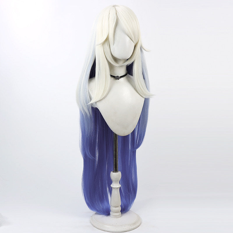 Cosplay Wigs Seraphim Emily White Blue Wigs Hazbin Hotel