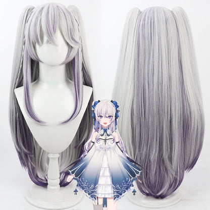 Cosplay Wigs Seren Azuma Blanche Fleur Virtual Youtuber White Wigs