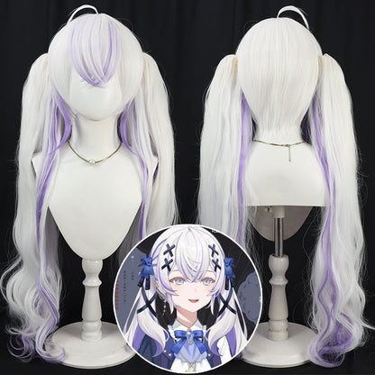 Cosplay Wigs Seren Azuma Halloween Costumes Silver Wigs Blanche Fleur VTuber