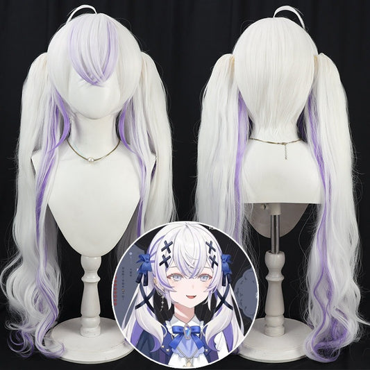 Cosplay Wigs Seren Azuma Halloween Costumes Silver Wigs Blanche Fleur VTuber