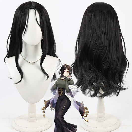 Cosplay Wigs Shirayuki Tomoe Black Wigs A New NIJISANJI VTuber