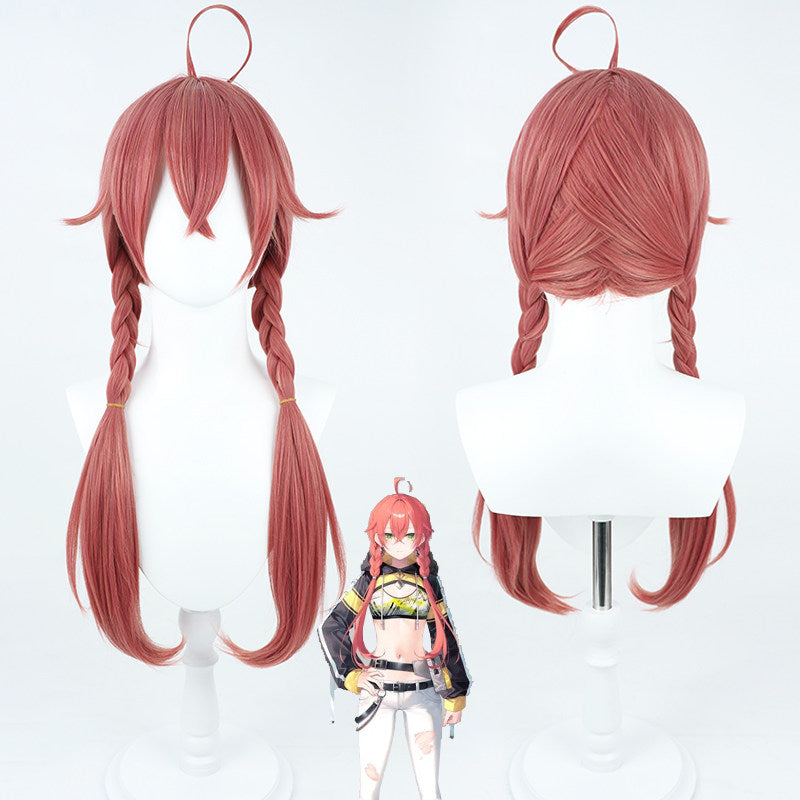 Cosplay Wigs Shishido Akari NIJISANJI VTuber Double Braid Style