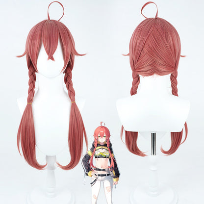 Cosplay Wigs Shishido Akari NIJISANJI VTuber Double Braid Style