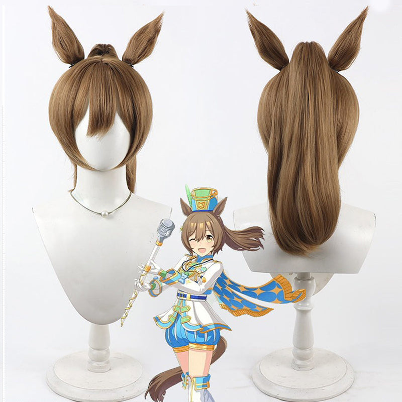 Cosplay Wigs Smart Falcon Parade Costumes Split Ponytail Wigs Pretty Derby
