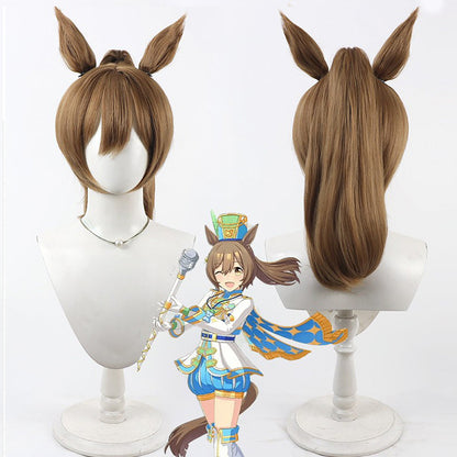 Cosplay Wigs Smart Falcon Parade Costumes Split Ponytail Wigs Pretty Derby