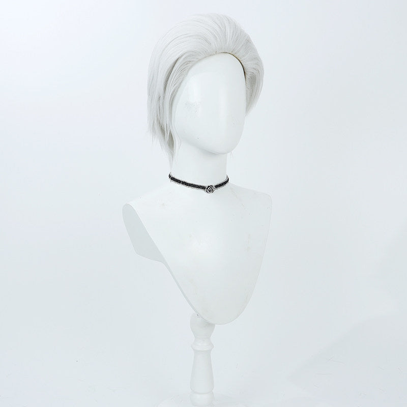 Cosplay Wigs Smoker Silver Wigs One Piece Vice Admiral